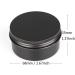Tianzd 24 Pack 80ml Matte Black Aluminum Screw Top Cream Cans | Ideal for Cosmetics Candles & Ointments | Includes 3 Spoon & 24 Labels - Buy Online on SooperMarket.com