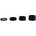 Dioche 4Pcs Aluminum Alloy Bike Headset Spacer Set - 5mm/10mm/15mm/20mm Black - Buy Online on SooperMarket.com