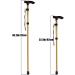 Folding Cane Adjustable Lightweight Aluminum Offset Cane-Foldable Cane Very Suitable for Daily Life to Assist Restricted Exercise Golden - Buy Online on SooperMarket.com