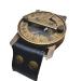 collectiblesBuy Vintage Antique Sundial Compass with Leather Band Retro Watch Compass Nautical Comfort Wear Handmade Article Camping Compass, Boating Compass, Gift Compass