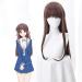 Tohru Cosplay Wig 2019 FRUITS BASKET Halloween Anime Long Brown Straight Hair Fringe Bangs+Hairnet
