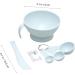 minkissy 1 Set Spatula Bowl Facial Stick Facial Spoon Measuring Spoons DIY Cosmetic Tool Kit DIY Facemask Kit Cosmetology Kit Facial Bowl Mix Brush 12X12cm Blue - Buy Online on SooperMarket.com