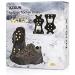 High-Performance Ice Klampen Crampons 10 Teeth Spikes for Enhanced Grip on Shoes | Anti-Slip Spikes for Winter Hiking & Walking - Buy Online on SooperMarket.com