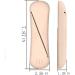 XMASIR Travel Makeup Brush Holder - Portable Silicone Cosmetic Case Bag for Face Brushes - Soft Organizer for Travel (Khaki - Buy Online on SooperMarket.com