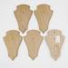 5 pieces REH trophy signs AF 21 x 13 cm pointed large in light oak with 1 pine compartment