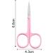 YSJJZRL 2 Pcs Professional Grooming Scissors - Eyebrow Scissors - Small Curved Stainless Steel Manicure & Beauty Scissor (Colourful) - Buy Online on SooperMarket.com