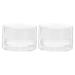 Osaladi 2st French manicure stamp nail beauty tool nail dance tool manicure DIY stamper manicure transfer stamp DIY stamper scraper French pebbles white sticker round
