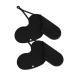 Beavorty 2pcs Reusable Curling Iron Bag Hotel Storage Bag Hair Straightener Organizer Black