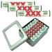 XXX Extra Strong Mints Peppermint Flavour x 14 Rolls and TinTastic Silver Refillable Window Lid Keepsake Tin