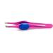 Slant Tip Tweezers Set - Stainless Steel Precision Tweezers for Ingrown Hair, Eyebrow Shaping, Blackhead Remover - Non-Slip Grip - 2 Pieces (Pink) - Buy Online on SooperMarket.com