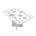 Beavorty Cosmetics Brush Organizer 26 Beauty Storage Tools Makeup Brush Storage Makeup Brush Holder Air Drying Rack Cosmetic White Storage Box Ear Piercing medium White
