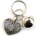 Silver Knight Filigree Heart & Jingle Bell Cat or Small Dog Charm Clip on Collar Pendant Fancy Pet Charm Pet Bling - Buy Online on SooperMarket.com