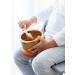 eco rascals Natural Bamboo Baby Bowl and Spoon Set | Suction Stay Put Feeding Bowl | BPA-Free | Orange Color - Buy Online on SooperMarket.com