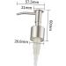 IMIKEYA 2 pcs Replacements Pump Bottle Shampoo Press Heads Steel for Head Silver Emulsion Stainless Shop Silverx2pcs 17x5.75cmx2pcs - Buy Online on SooperMarket.com