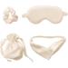 Buy Breathable Silk Eye Shade with Scrunchy Band & Lightweight Carry Bag - Ideal for Travel | International Shipping Available - Buy Online on SooperMarket.com