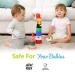 Liname 2 Pack Teething Mitten with Soothing Toy - Crinkle Sound and Textured Silicone - Blue - Buy Online on SooperMarket.com