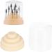 Nail Drill Bits Holder Polishing Grinding Wheel Bits Head Holder Nail Drill Holde 48 Holes for Nail Art Drill Bits for Nail Salon Nail Art School(MTJ-3/beige) - Buy Online on SooperMarket.com
