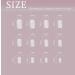 Sethexy French Short Square False Nails Collection - 24Pcs Glossy Rainbow Side French Press On Nails - Buy Online on SooperMarket.com