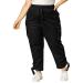 Agnes Orinda Women's Plus Size Drawstring Elastic Waist Cargo Pants with Pocket 3X Black