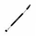 Duo eyebrows brush pass insert brush and angled brow brush multifunctional mini-eyelash brushes for tinting angled brow eyelashes kamm eyebrows brush tools