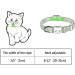 Custom Cat Collar Personalized Breakaway Cat Collar with Bell & Embroidered ID Pet Name & Phone Number (1PCS) - Buy Online on SooperMarket.com