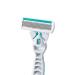 Velvety Skin Women's Razor 6 Blades - Moisturizing Strip - Comfortable Handle - Turquoise Satin - Buy Online on SooperMarket.com