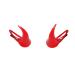 Red Devil Horns Hair Clips for Women Halloween Cosplay Hair Accessories for Girls Halloween Hair Barrettes for Thin Thick Hair Snap Clip 2pcs