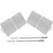 Balacoo 2 Sets Ring Palette Tools - Stainless Steel Makeup Mixing Tray for Foundation & Cosmetic Applications - Buy Online on SooperMarket.com