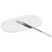 NOLITOY 1 Set Makeup Palette Mixing Palette Nail Art Tool Cosmetology Kit Paint Palette Steel Foundation Palette Painting Palette Make up Pallets Pro Tools Nail Plate Metal Stainless Steel 12.6x7.5x0.3cm Silver