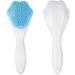 SHANPIN Handheld Silicone Face Scrubber Exfoliator - Soft Facial Cleansing Brush & Blackhead Remover (2 Pcs) - Waterproof Skincare Tool - Buy Online on SooperMarket.com