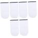 FOMIYES 3 Pairs Wax Spa Gloves Paraffin Wax Bath Cotton Gloves Bath Mitt Paraffin Wax Hand Cover Heated Booties for Moisturizing Gloves Wax Gloves Bath Mat Manicure Work White