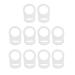 Tiuimk Transparent Silicone Pacifier Ring | Prevents Pacifier from Falling | Safe & Stylish Design for Babies - Buy Online on SooperMarket.com