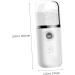 CANIGHT Hydrating Instrument Face Steamer Eyelash Extensions Mist Cool Mist Sprayer Facial Mister Abs White - Buy Online on SooperMarket.com