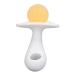 Newborn Teething Toy: Large Silicone Baby Teether Stick (Yellow/White) - Easy to Clean, Textured Handle - 6-12 Months - Buy Online on SooperMarket.com