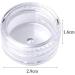 Proleo 100pcs 5G Sample Containers - Ideal for Cosmetics Lip Balm Ointments & Jewelry - Secure Screw Cap - White - Buy Online on SooperMarket.com