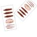 Halloween Zombie Scars Tattoos 10pcs Fake Scar Bloody Makeup Stickers for Costume Decoration - Buy Online on SooperMarket.com