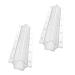 SUPVOX 2pcs Ice Grow Moulds Forming Heart-Shaped Clear Shaped Garden Reusable for Vegetables Cube Growth
