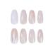 24pcs Christmas Snowflake Ballerina Press-On Nails | Acrylic Coffin Nail Tips for Women & Girls - Perfect Holiday Nail Art - Buy Online on SooperMarket.com
