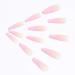 Brishow Coffin Artificial Nails - Pink Ballerina Acrylic Press-On Full Cover Nails (24pcs) for Women & Girls - Buy Online on SooperMarket.com