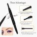 Holesto 8-Piece Eyebrow Tweezers Set - Precision Plucking Tools with Eyebrow Pencil Brush Scissors & Case - Perfect for Flawless Brows - Buy Online on SooperMarket.com