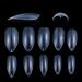 Yimart 500pcs Stiletto Clear False Nails - Oval Sharp Full Cover Nail Tips for Acrylic & Gel - Nail Art Decoration Salon - Buy Online on SooperMarket.com