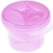 Non-Spill Rotating Milk Powder Formula Dispenser Portable Outdoor Food Container 3 Compartments Storage Feeding Infant Newborn Snack Box (Pink) - Buy Online on SooperMarket.com