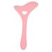 Eyebrow Pencil Stencil Resusable Silicone Eyeliner Tool Multifunctional Tail Spoon Flexible Eyeliners Template for Makeup(Pink)