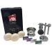 GBS Gift Set - Comes with Gift Box - MK Safety Razor Pure Badger Shaving Brush Brush and Razor Stand Chrome Bowl 3 Pack of GBS Shaving Soap and 25 Blades!