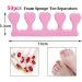 50pcs Soft Foam Toe Separators & Finger Dividers - Pink | Nail Art Manicure Pedicure Tools - Buy Online on SooperMarket.com
