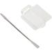Cosmetic Acrylic Mixing Palette - Transparent Mixing Tray & Spatula Set for Makeup & Nail Art | International Shipping - Buy Online on SooperMarket.com