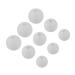 NUOBESTY 9pcs Resin Epoxy Candle Molds Mini Sphere Diy Silicone Mold Epoxy Resin Crystal Epoxy Bracelet Beads White 3.50X3.50X3.50CM