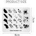 Alexnailart Nail Art Stamping Plate FA015 - Feathers Fashion Design Template - Buy Online on SooperMarket.com