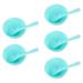 5 Sets Plastic Facial Mask Mixing Bowl with Plastic Spatula Facemask Bowl Mud Mask Mixing Bowl DIY Skin Care Mixing Tool Kit for Lady Women Home Beauty Salon Use Blue