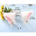 zalati Fox Ears Headband Plush Handmade Hairband Cute Style with Bowknot & Small Bells for Halloween Christmas Cosplay Party Costume Party Decor - White - Buy Online on SooperMarket.com
